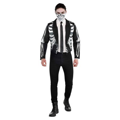 Adult Bone Tailcoat Jacket Halloween Costume One Size