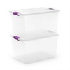 Sterilite 66 Quart Clear Latch Lid Storage Container Tote, 6 Pack, and 27 Quart Clear Latch Lid Storage Container Tote, 6 Pack for Home Organization - image 4 of 4