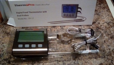 ThermoPro TP17 Digital Leave-in Meat Thermometer in the Meat Thermometers  department at