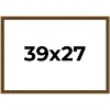 PosterPalooza | Flat Gold Picture Frame - UV Acrylic, Backing Board, Hanging Hardware Included - 2 of 4