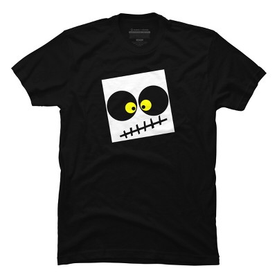 Men's Design By Humans Square Skull By LonaMisa T-Shirt