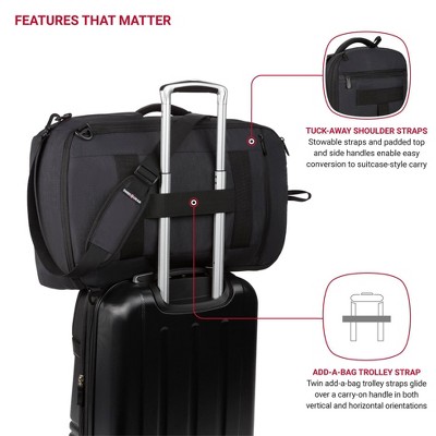 Рюкзаки SWISSGEAR Core Travel 22" Backpack - Charcoal Gray — фото 6
