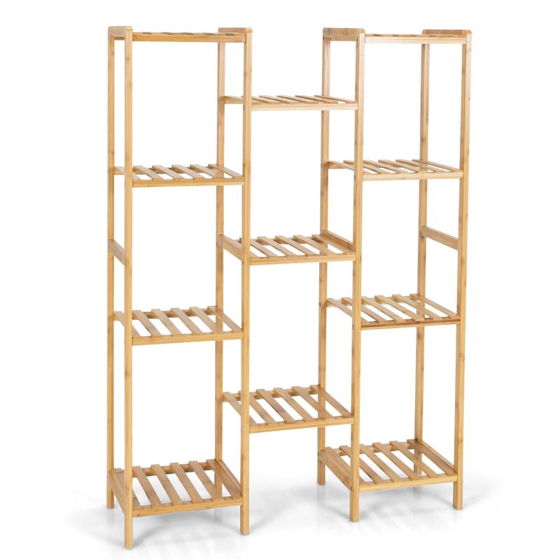 Tangkula 9/11 Tiers Bamboo Plant Stand for Indoor Plants Multiple Utility Shelf Free Standing Storage Rack Pot Holder, 4 of 10