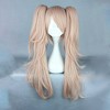 Unique Bargains Women's Curly Wigs 26" Pink with Wig Cap Synthetic Fibre - 2 of 4