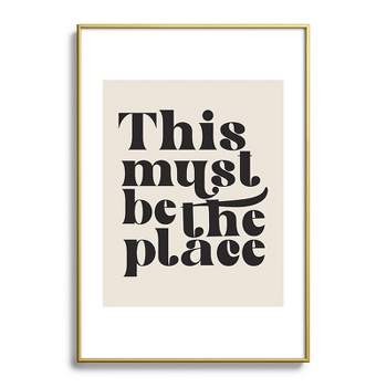 DirtyAngelFace This Must Be The Place Metal Framed Art Print - Deny Designs