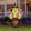 Gemmy Airblown Inflatable Shrek w/Boo Banner S LG Universal , 6.5 ft Tall, Multi - 2 of 4