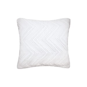 EY Essentials 26" x 26" Candlewick Dove Cotton Euro Sham - Machine Washable - 1 of 4