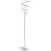60.5" Metal Scribble Modern Dimmable Floor Lamp: LED, Silver - JONATHAN Y - 3 of 4