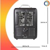 Comfort Zone Portable Electric Space Heater, 1500W, Indoor Utility Heater with 3 Heat Settings, Adjustable Thermostat, and Cool Touch Housing, Black - 2 of 4