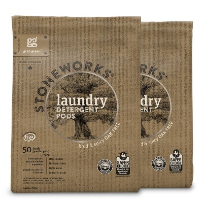 Grab Green Stoneworks Laundry Detergent Pods, Oak Tree Scent