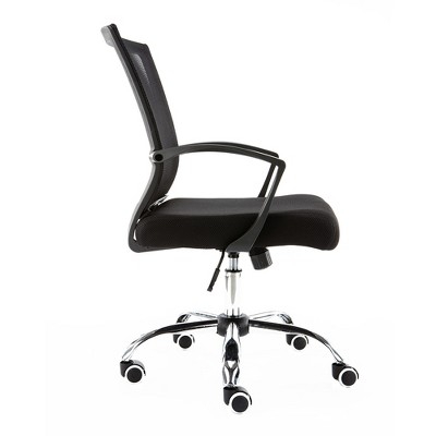 Black Mesh Mid-Back Swivel Task Office Chair