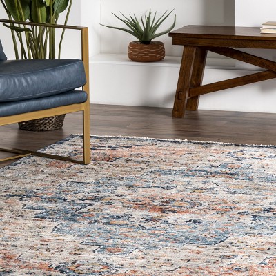 Sawyer 4' x 6' Multicolor Synthetic Reversible Area Rug
