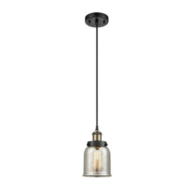 Bell - 1 Light Cord Hung Mini Pendant In Industrial Style-10 Inches Tall and 5 Inches Wide