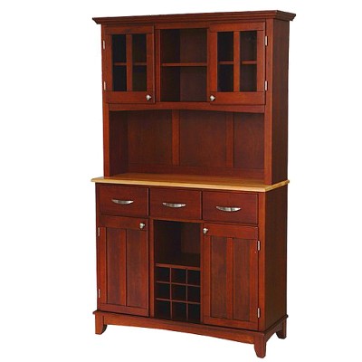 Buffet with 2 Door Hutch Wood/Cherry/Natural -Home Styles