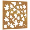 VidaXL Patio Wall Decoration 21.7 in.x21.7 in. Corten Steel Maple Leaf Design - 2 of 4