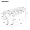 NicBex Twin Size Loft Bed,Loft Bed Frame,Bed Frame for Kids,Box Spring Not Required - 3 of 4