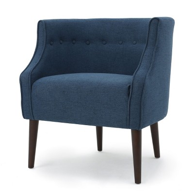 NicBex Tub Accent Chair,Upholstered Living Room Chairs with Mid-Height Tufted Backrest and Tapered Wood Legs,Club Chairs for Living Room