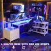 Aheaplus L-Shaped Computer Desk with Drawers and Monitor Shelf - 4 of 4