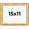 PosterPalooza | Minimalist Shadow Box Brown Picture Frame - UV Acrylic, Backing Board, Hanging Hardware - 2 of 4