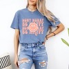 Simply Sage Market Women's Don't Worry Be Happy Smiley Face Short Sleeve Garment Dyed Tee - 2 of 4
