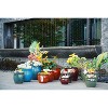 SpassWay 15" Dia Outdoor Indoor Ceramic Planter Pot Decorative Planter with Drainage Hole Patio Flower Pot - 3 of 4