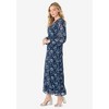 Roaman's Women's Plus Size Boho Maxi Dress - 4 of 4