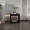 Gulches 16.5"H Night Table with Spacious Shelf, Compact Modern Style, Engineered Wood, Easy Assembly for Bedroom - 3 of 4