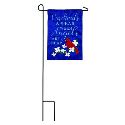 Evergreen Cape Craftsmen Cardinals Appear Garden Applique Flag