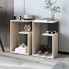 NicBex  High 3-Tier Nightstand, Modern Night Stand  Frame with Open Shelves, Bedside Table for Bedroom - 3 of 4