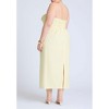 ELOQUII Women's Plus Size Cup Detail Poplin Column Dress - 3 of 3