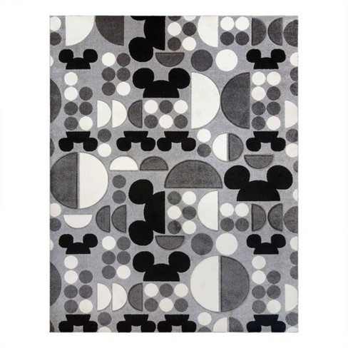 Mickey Mouse Encore 7'10"x10' Indoor Area Kids' Rug Gray - image 1 of 4