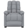 vidaXL Light Gray Fabric Massage Recliner - 2 of 4
