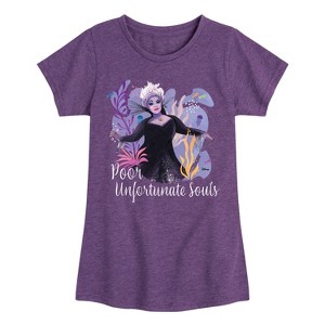 Girls' - Disney - Poor Unfortunate Soul Fitted Short Sleeve Graphic T-Shirt - 1 of 4