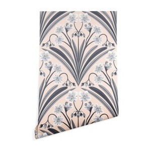 Sewzinski Spring Beauty Flowers in Gray Wallpaper - 1 of 1