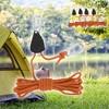Unique Bargains Adjustable Tent Rope Hanger 1/8" 12.8ft Long 4 Pcs - 2 of 4