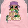 Girls' - LOL Surprise! - Let's Be Kind to Plants Shirt Tail Raglan Graphic T-shirt - 2 of 4