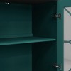 GDFStudio Rachel Modern 60" Wood Kitchen Storage Cabinet with Tempered Glass Doors - 4 of 4