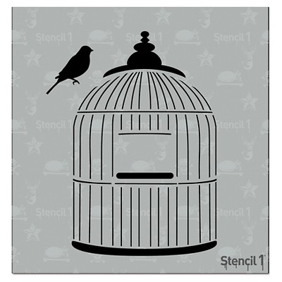 Stencil1 Bird Cage - Stencil 5.75" x 6"