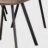 Set of 4 Filicia Imitation Leather Metal Dining Chairs - Baxton Studio: Foam Padded, Black Legs - 4 of 4