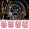 Unique Bargains Valve Stem Caps Handmade Faux Crystal Rhinestone Universal Auto Car Tire Valve Caps Chrome Dustproof Bling 4 Pcs - 3 of 4