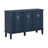 47.2"W Simple and Atmospheric Sideboard with Adjustable Shelves and 3 Acacia Doors, Storage Cabinet 4B - ModernLuxe - 4 of 4