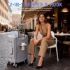 SUGIFT Carry-On Luggage Zipperless Aluminum Frame Suitcase with Spinner Wheels TSA Lock Cup Holder 20" 24" 28" - 2 of 4