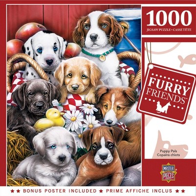 MasterPieces Furry Friends Puzzles Collection - Puppy Pals 1000 Piece Jigsaw Puzzle