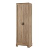 TiramisuBest Grey Bathroom Cabinet Triangle Corner Storage Cabinet with Adjustable Shelf Modern Style MDF Board - 3 of 4