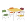 5 Piece Boys Girls Folding Table and Chairs Set, Activity Table and Chairs Set for Dining Room,Daycare,Classrooms - 4 of 4