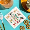 Big Dot of Happiness Christmas Pets Party Napkins, Cats and Dogs Holiday Party Decor, Holiday Pets, White 3-Ply Paper Luncheon Dinner Napkins - 24 Ct - 2 of 4