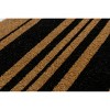 Bold Stripes Indoor/Outdoor Doormat Black/Natural - Entryways - 3 of 4