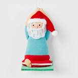 Fabric Yoga Santa Christmas Tree Ornament - Wondershop™