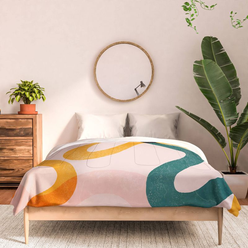 Deny Designs ThirtyOne Illustrations Streamers Comforter Set Pink, 3 of 4