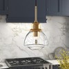 Hudson and Canal 8.12" Wide Pendant with Glass Shade - 2 of 4